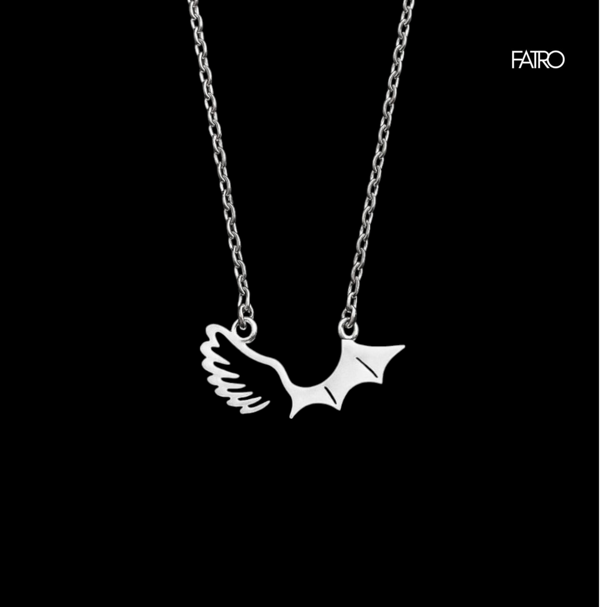 Collar alas unidas Angel - Demonio