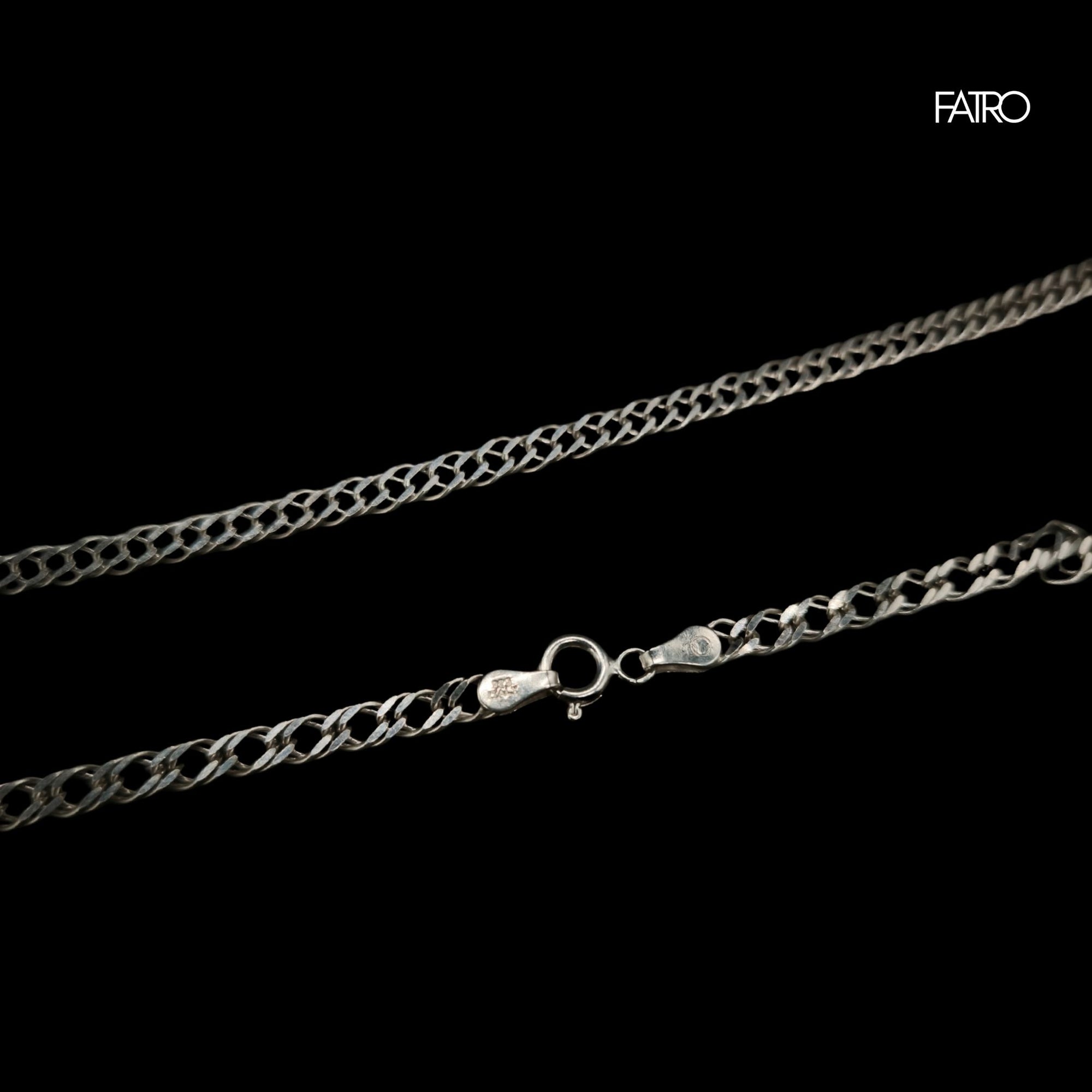 Cadena - Doble Grumet 4 Milimetros Plata 925