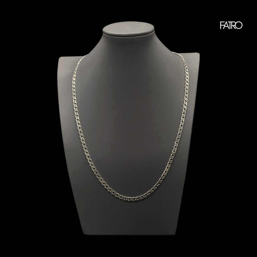 Cadena - Doble Grumet 4 Milimetros Plata 925