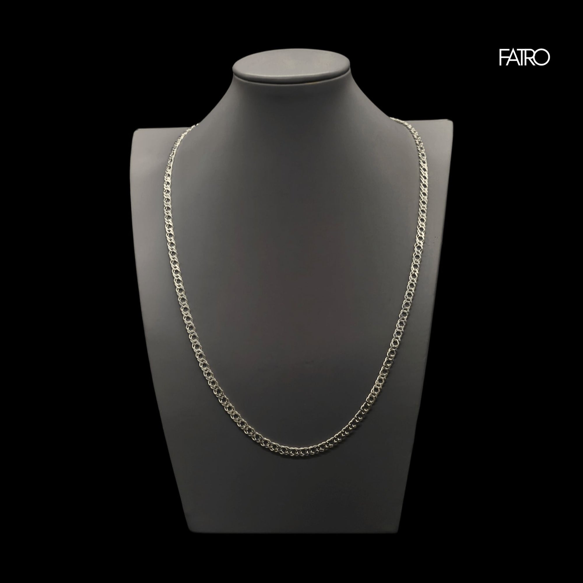 Cadena - Doble Grumet 4 Milimetros Plata 925