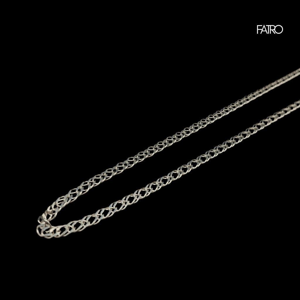 Cadena - Doble Grumet 4 Milimetros Plata 925