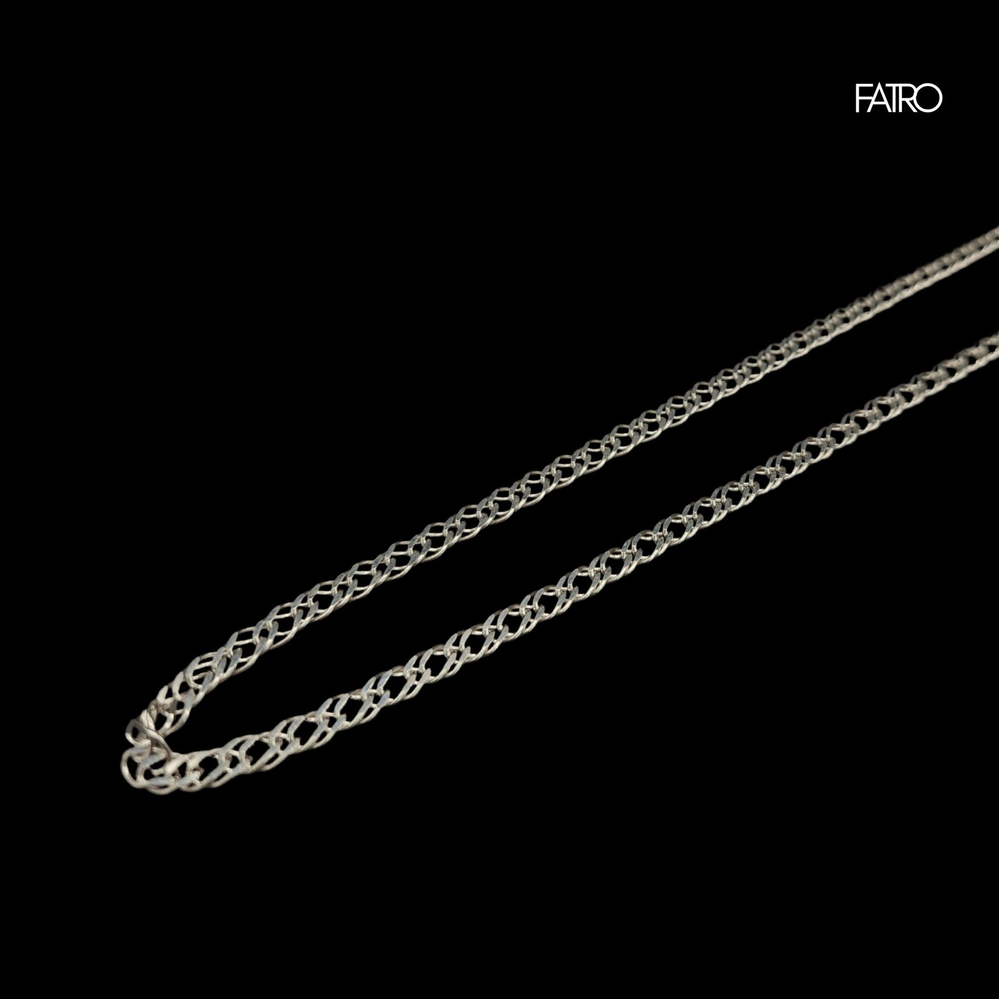 Cadena - Doble Grumet 4 Milimetros Plata 925