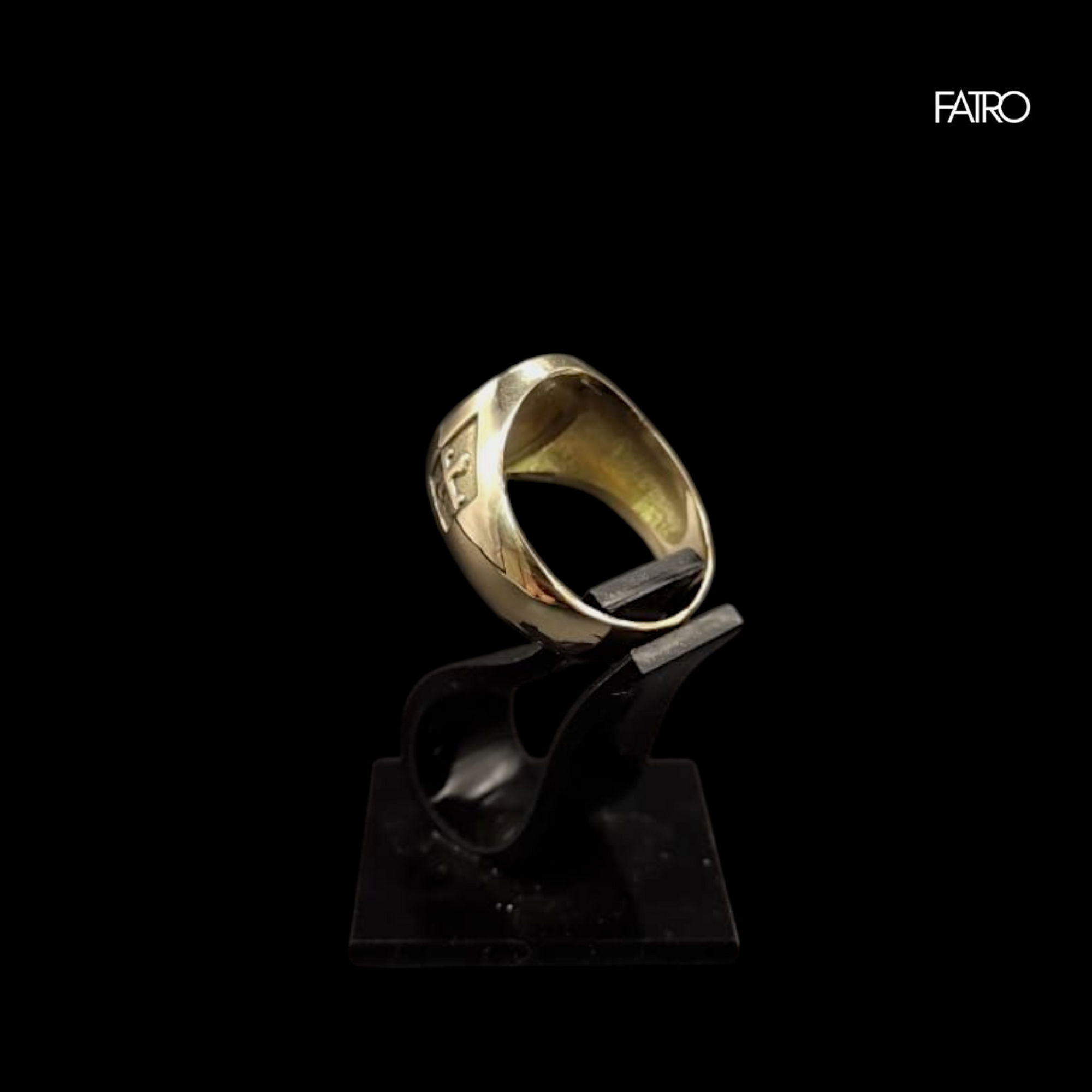 Anillo sello personalizado oro 18kt