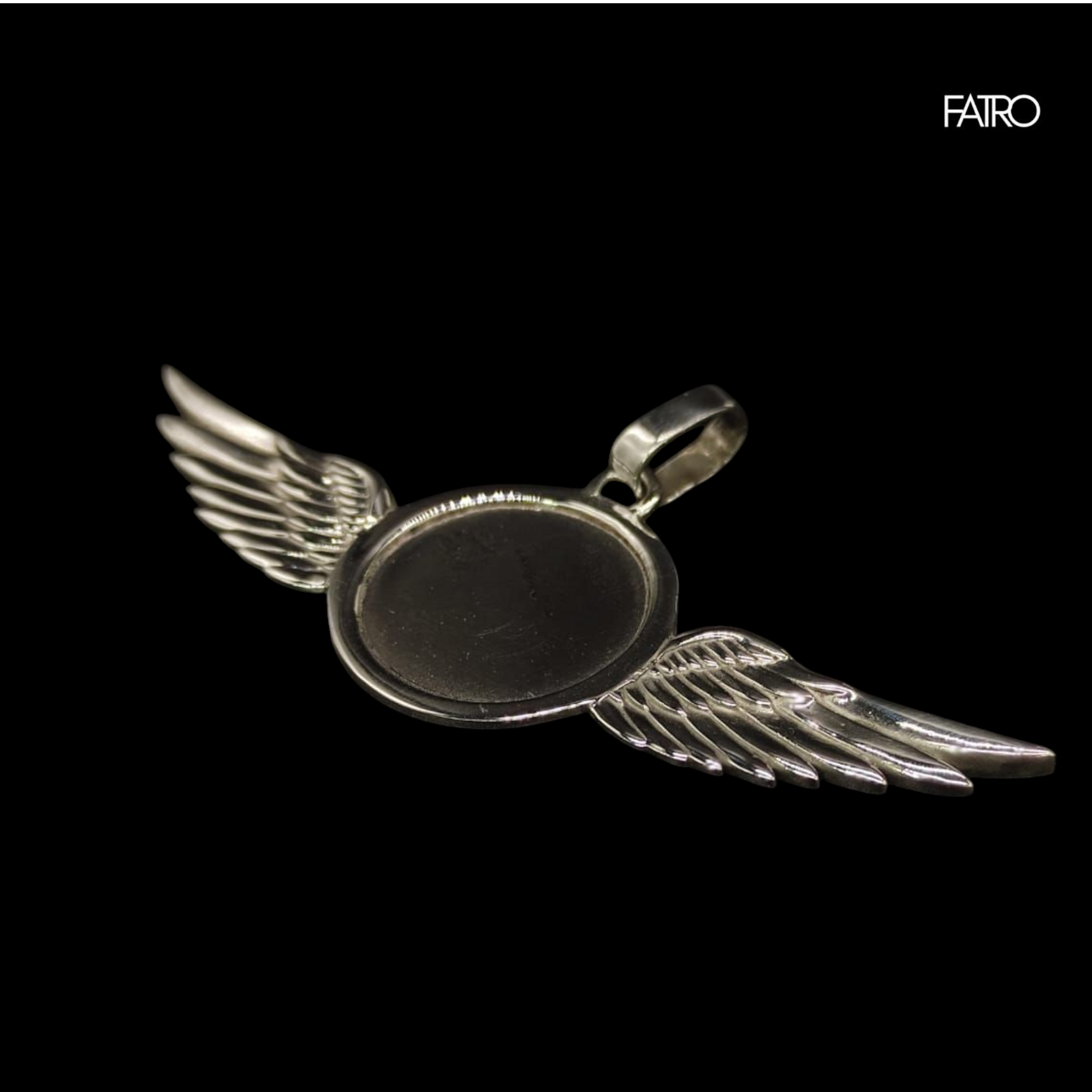 Colgante disco con alas