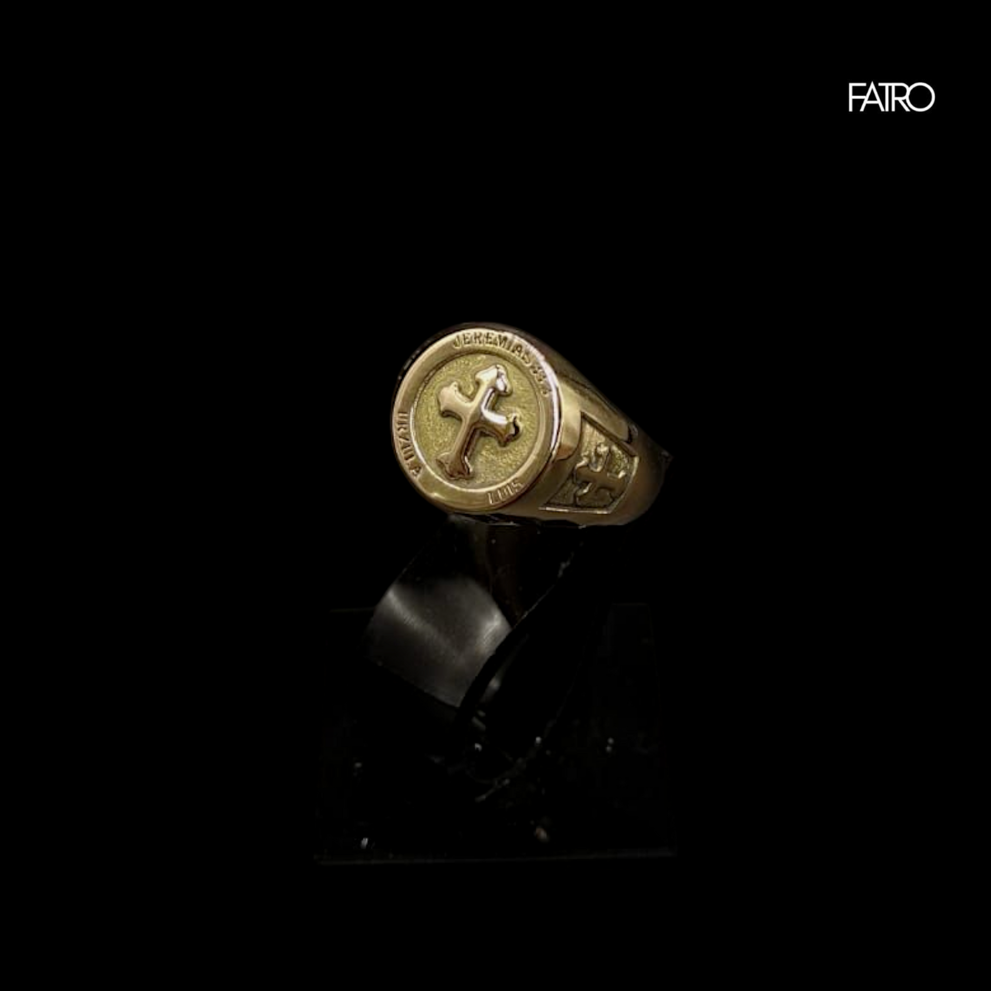 Anillo sello personalizado oro 18kt