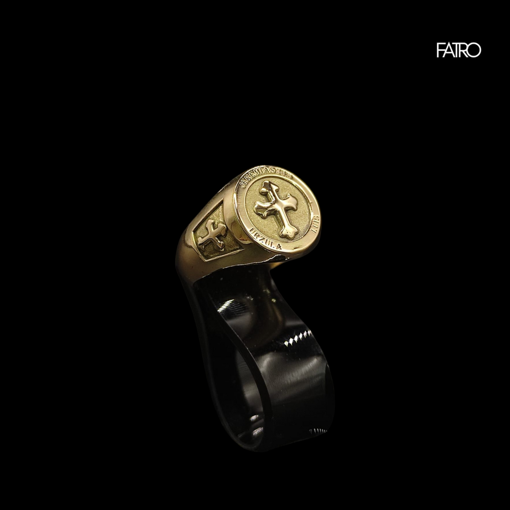 Anillo sello personalizado oro 18kt