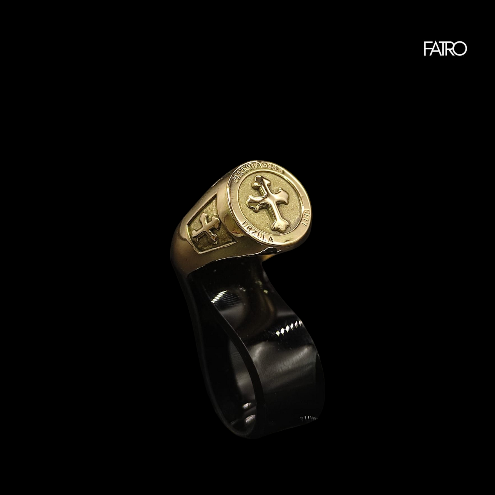 Anillo sello personalizado oro 18kt